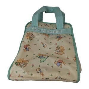 Beatrix Potter VTG 90s Peter Rabbit Enfamil Mint Green Baby Diaper Tote Bag